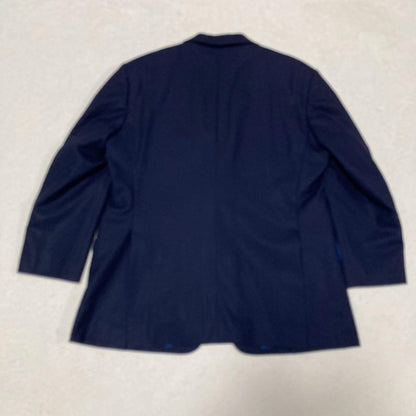 Rare Showa vintage suit, navy, lining horse pattern, animal pattern, equivalent to BB6-E6