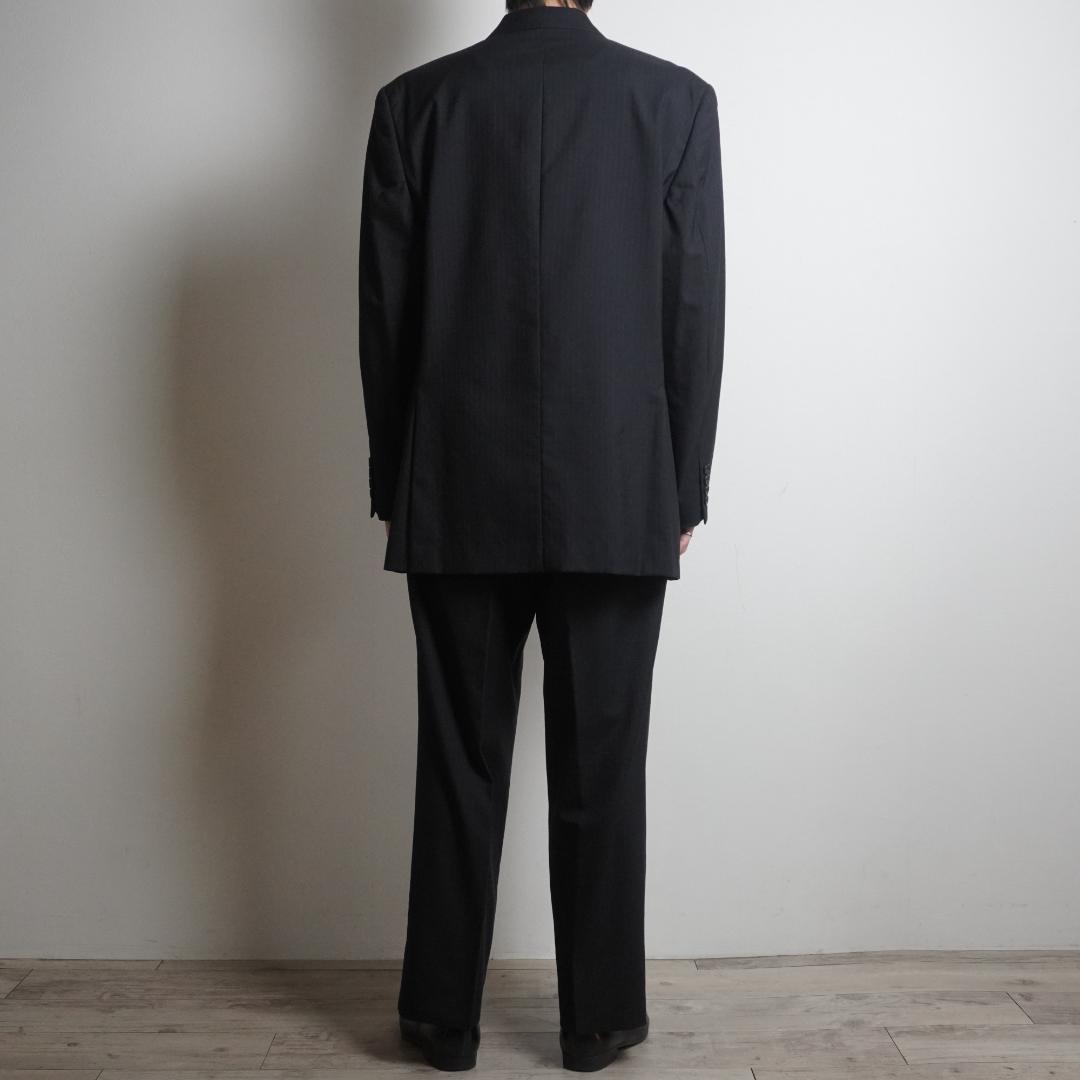 CHAPS Striped Setup Suit Mode Black/VW172