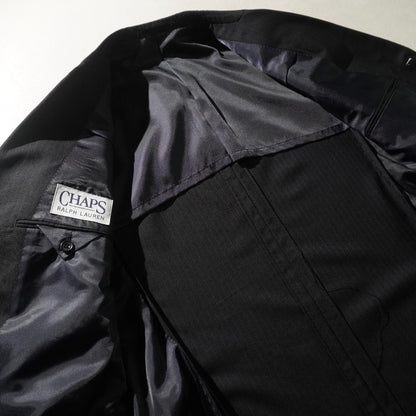 CHAPS Striped Setup Suit Mode Black/VW172