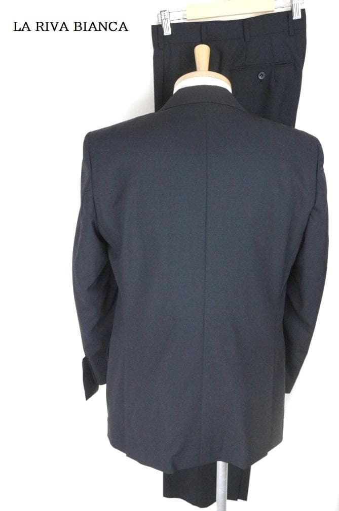 New with tag LA RIVA BIANCA black formal suit YA4 black S