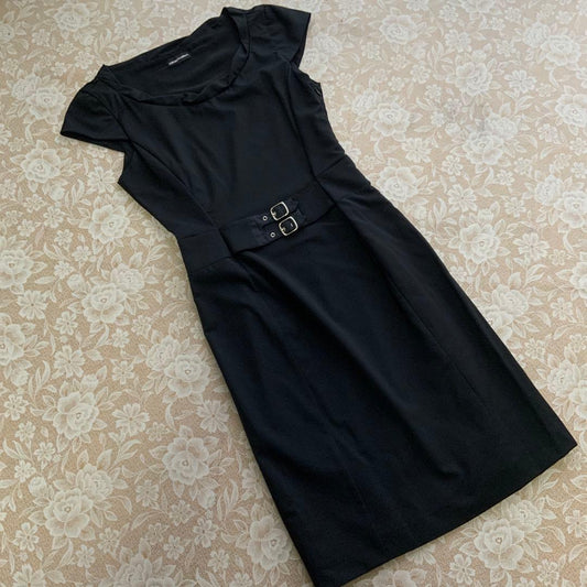 Good condition Emporio Armani thin summer wool adult dress 38 black