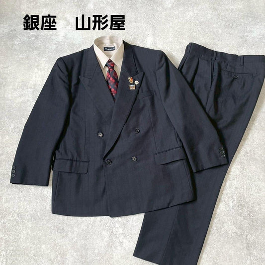 Ginza Yamakataya Double Suit Striped Black Setup