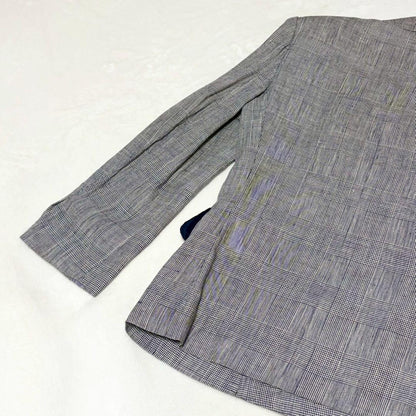 ★Good Condition★Yves Saint Laurent Tailored Jacket 7 Double 100% Linen