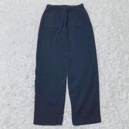 Simplicity wide pants straight front tuck on/off navy