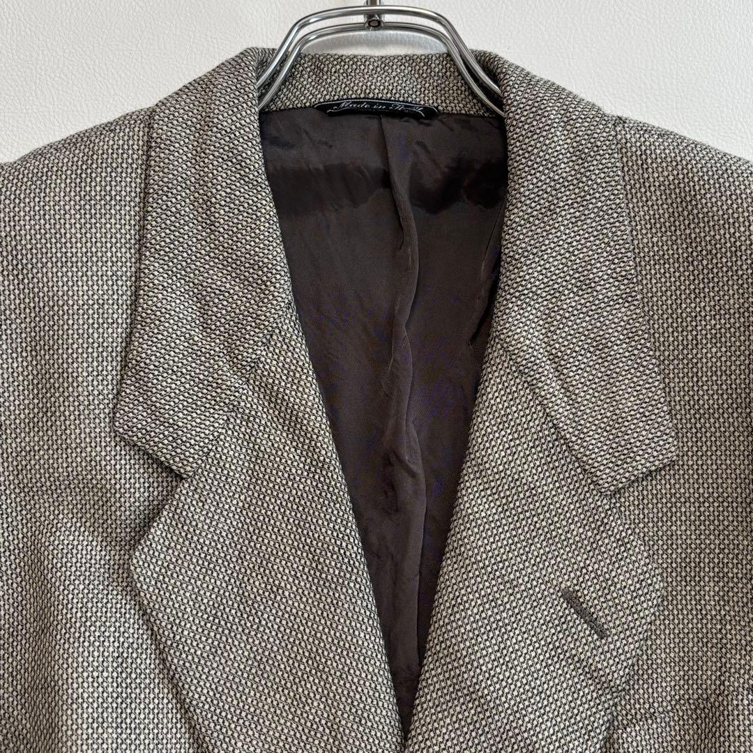 Gianfranco Ferret [three-way blend wool linen silk] suit set L Birdseye