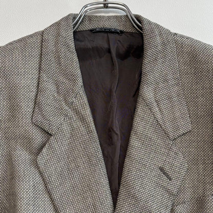 Gianfranco Ferret [three-way blend wool linen silk] suit set L Birdseye