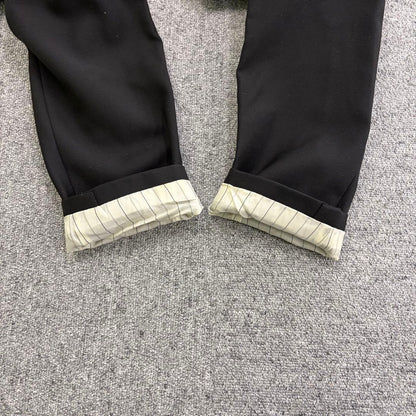 90's vintage double breasted suit setup black wedding