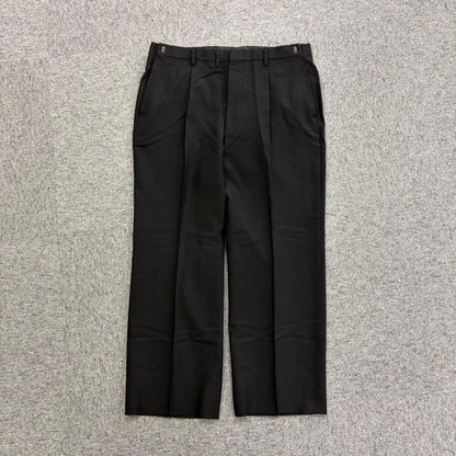 90's vintage double breasted suit setup black wedding