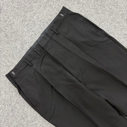 90's vintage double breasted suit setup black wedding