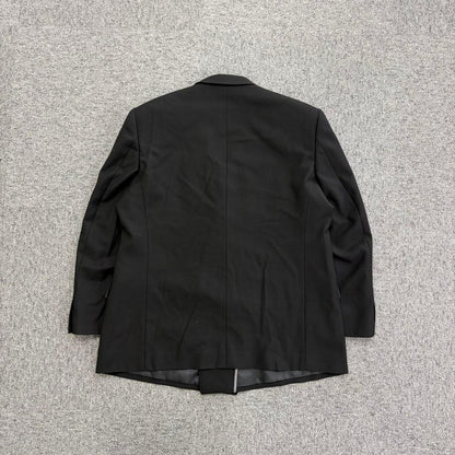 90's vintage double breasted suit setup black wedding