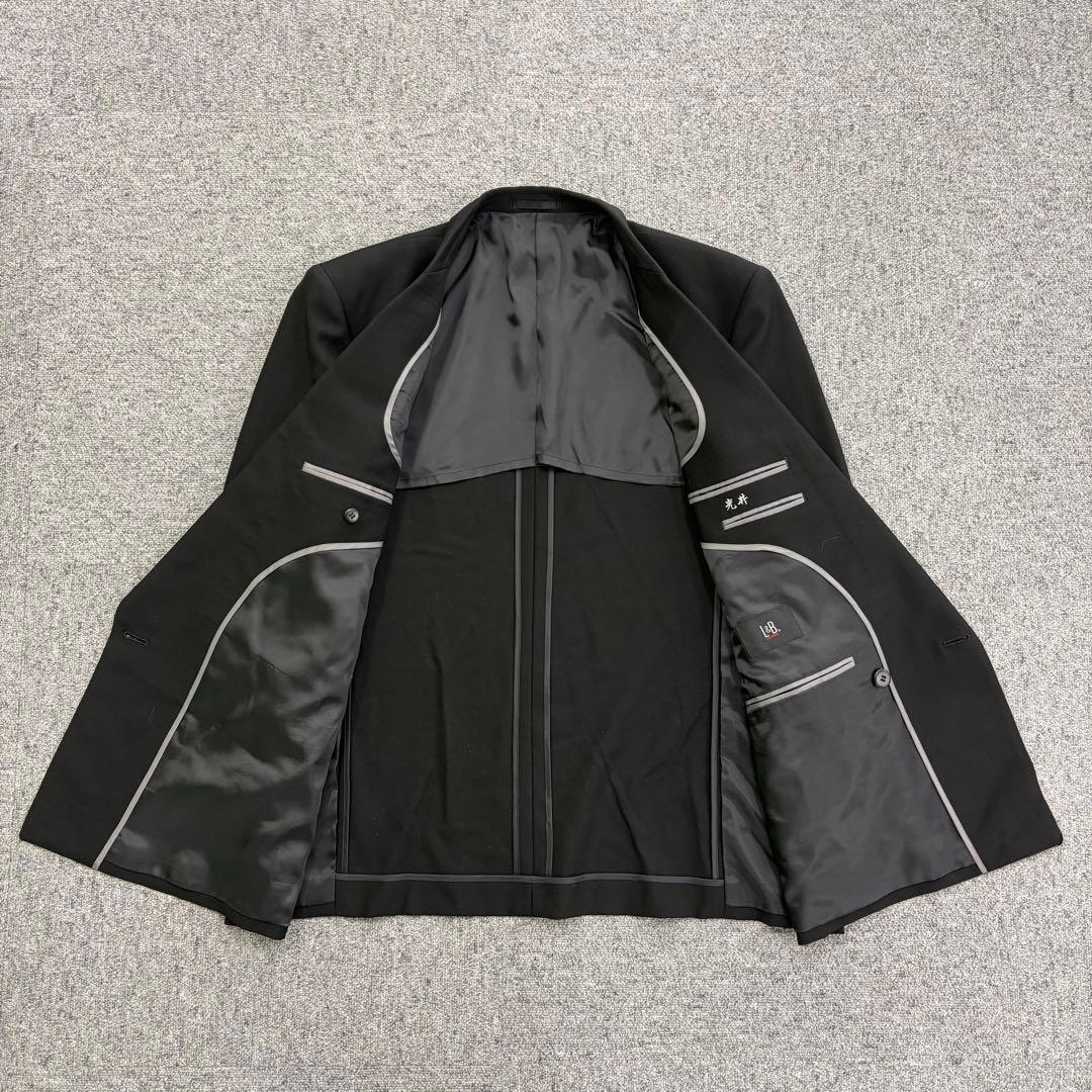 90's vintage double breasted suit setup black wedding