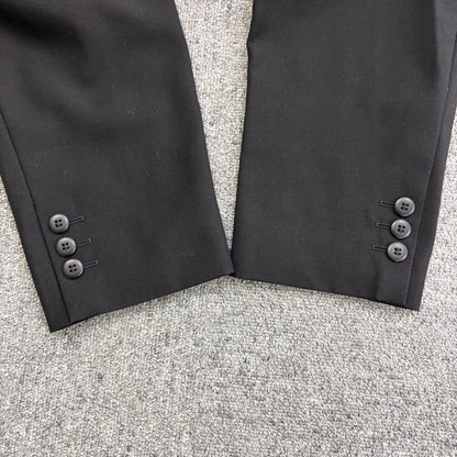 90's vintage double breasted suit setup black wedding