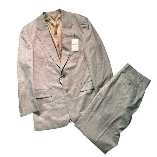 7LA1 Setup Suit Tailored Jacket Dead Stock Beige Old Clothes
