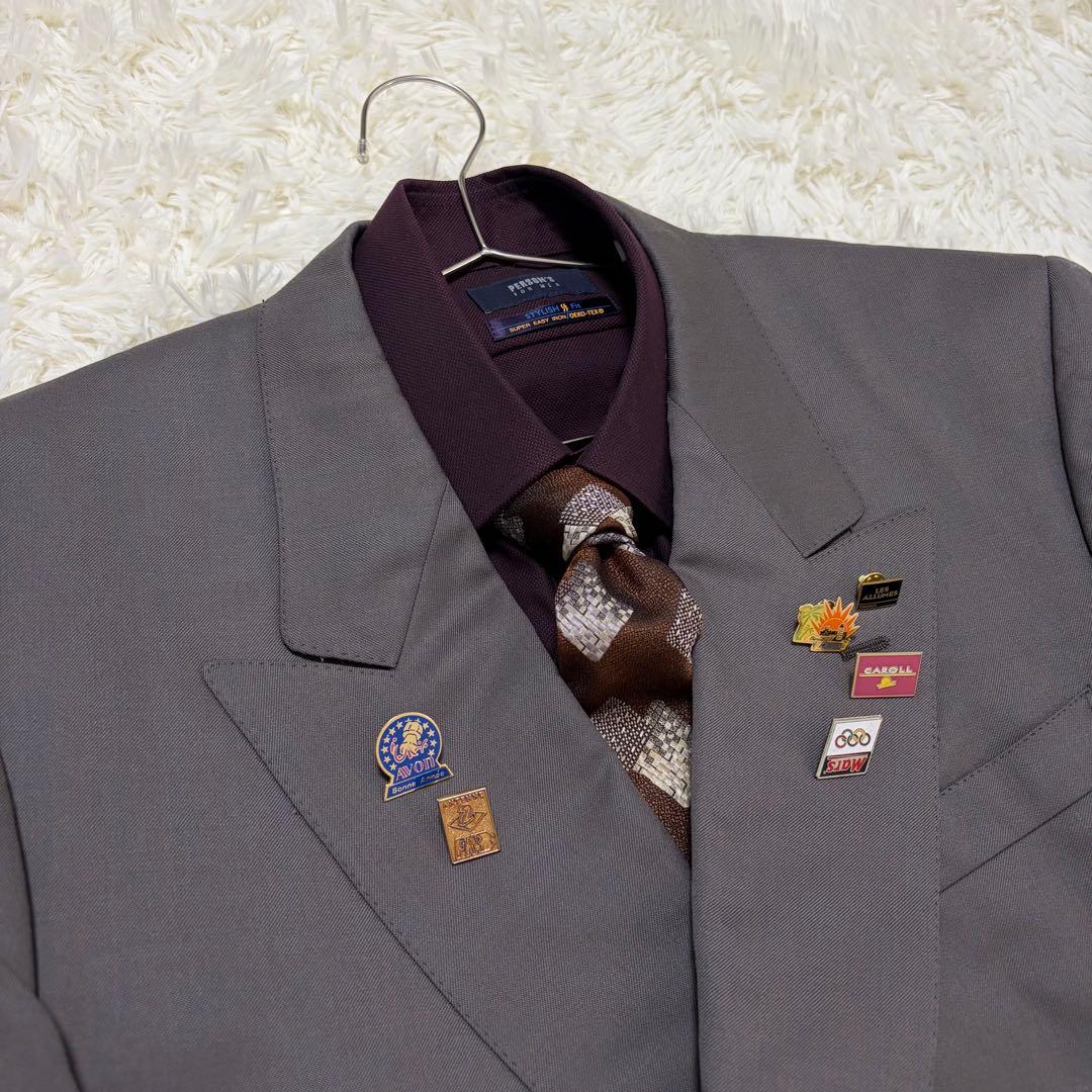 Luxurious 5-piece set 90s vintage Japanese double suit shirt pins cufflinks
