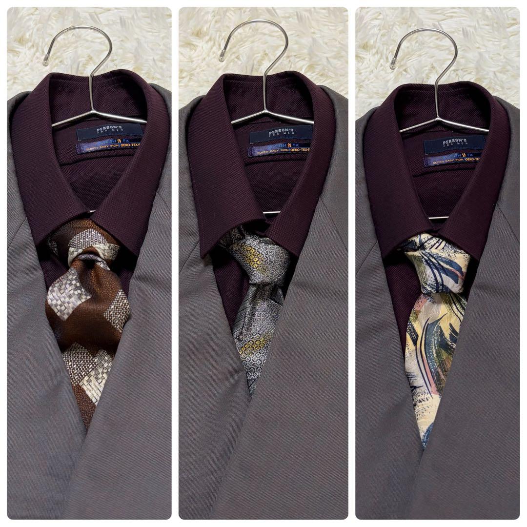 Luxurious 5-piece set 90s vintage Japanese double suit shirt pins cufflinks