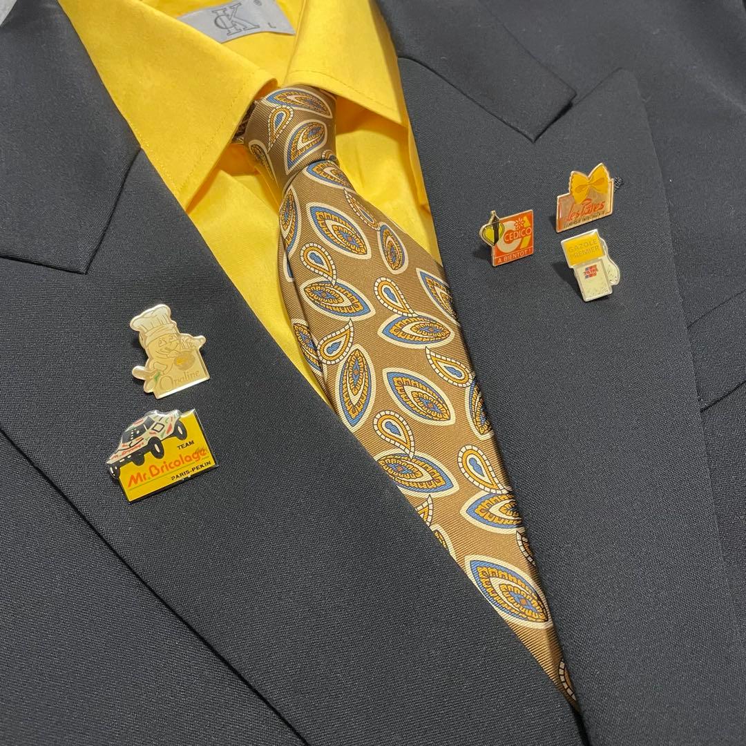 5-piece set Dior setup pins tie shirt double collar coming-of-age ceremony
