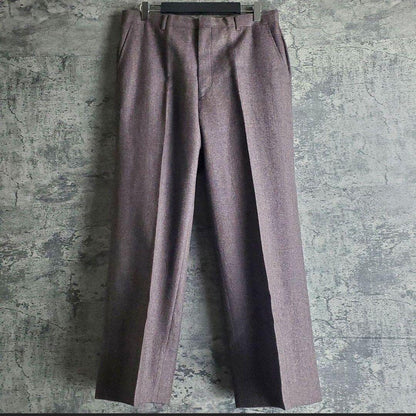 Setup Vintage 2 Button Herringbone Dull Purple Gray Retro