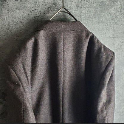 Setup Vintage 2 Button Herringbone Dull Purple Gray Retro