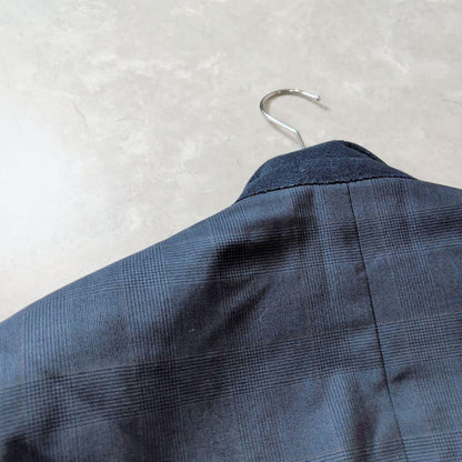 [Good Condition] Men's Double Suit 4 Buttons Stylish Navy Check M For Spring
