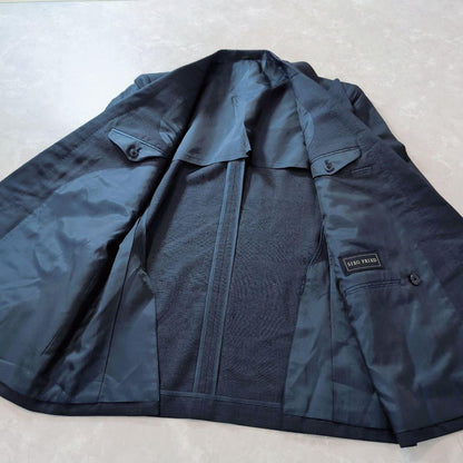[Good Condition] Men's Double Suit 4 Buttons Stylish Navy Check M For Spring