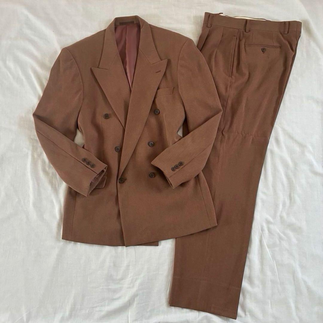 90s vintage double suit setup 6B beautiful wedding Shichi-Go-San