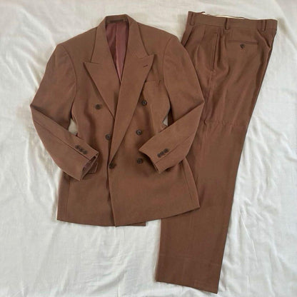 90s vintage double suit setup 6B beautiful wedding Shichi-Go-San