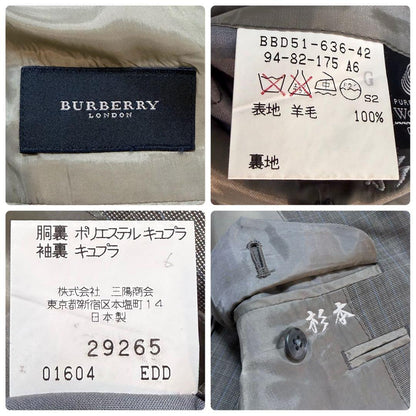 Burberry London Setup Vintage Wool A7 L size equivalent Made in Japan