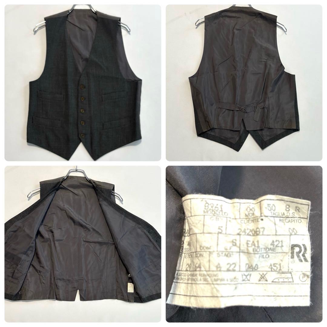 Rare Gianfranco Ferret suit three-piece XL plaid setup