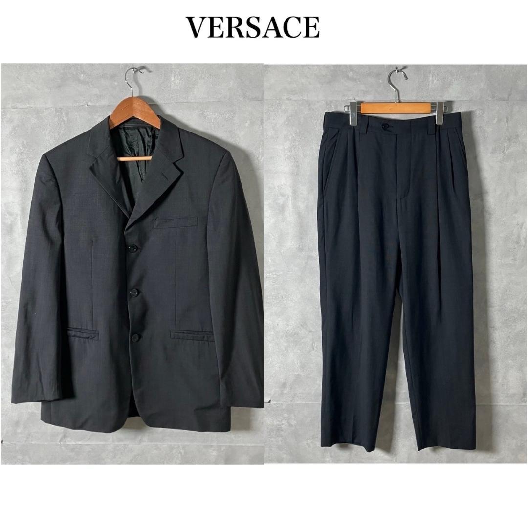 90s vintage versace suit setup black M475
