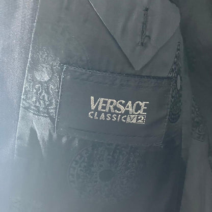 90s vintage versace suit setup black M475