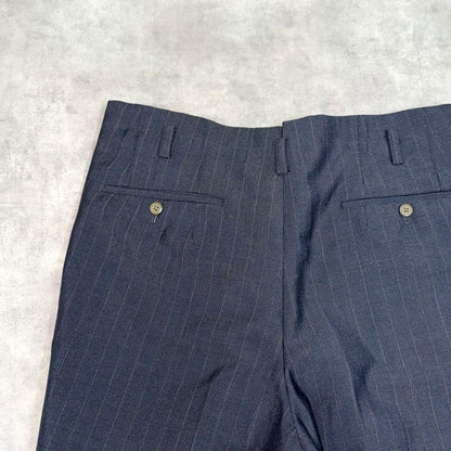 40s50s vintage button fly rockabilly extra thick striped suit