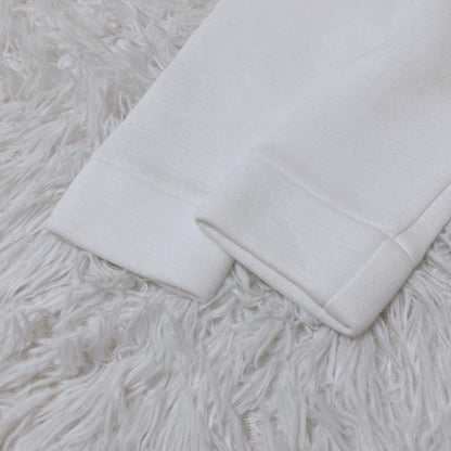 Ships Half Zip Trainer Different Materials Flare Sheer White Spring Autumn