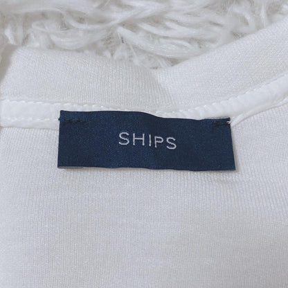 Ships Half Zip Trainer Different Materials Flare Sheer White Spring Autumn
