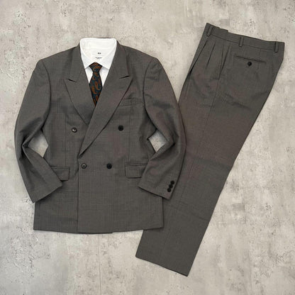 90s vintage double suit setup unlined wedding ceremony