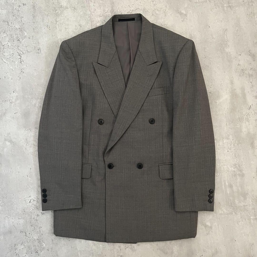 90s vintage double suit setup unlined wedding ceremony