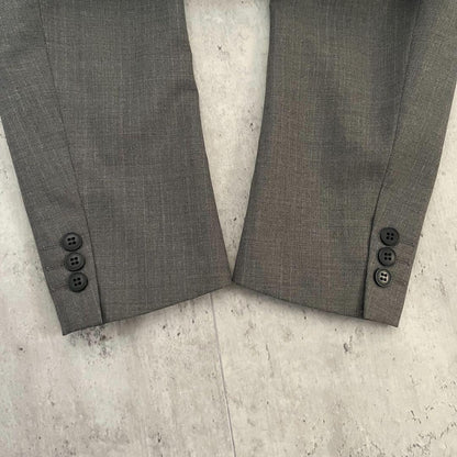 90s vintage double suit setup unlined wedding ceremony