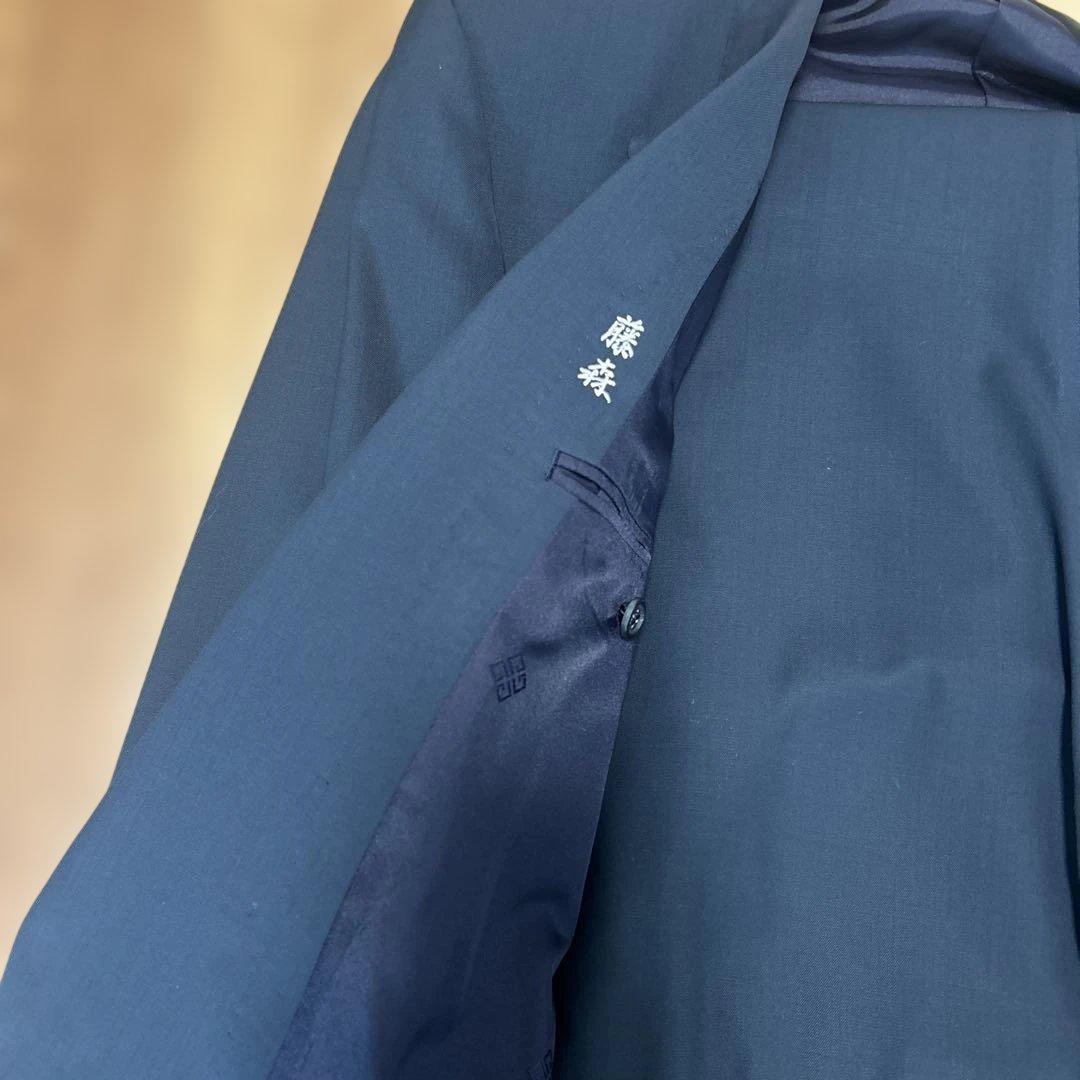 Good Condition GIVENCHY Double Suit Setup Navy