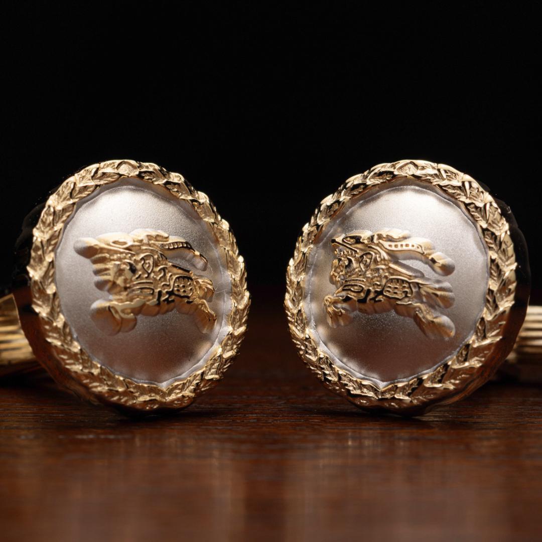 [Top Elegance] Burberry SILVER925 Horse Mark Cufflinks