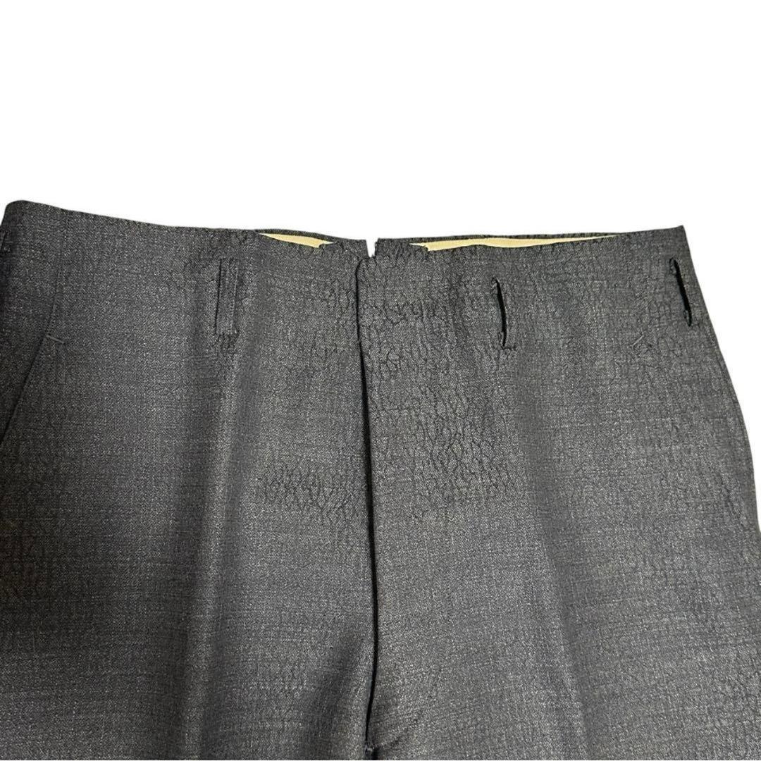 3 Piece Casual Suit Setup Charcoal Gray Rare Allover Pattern 3B S