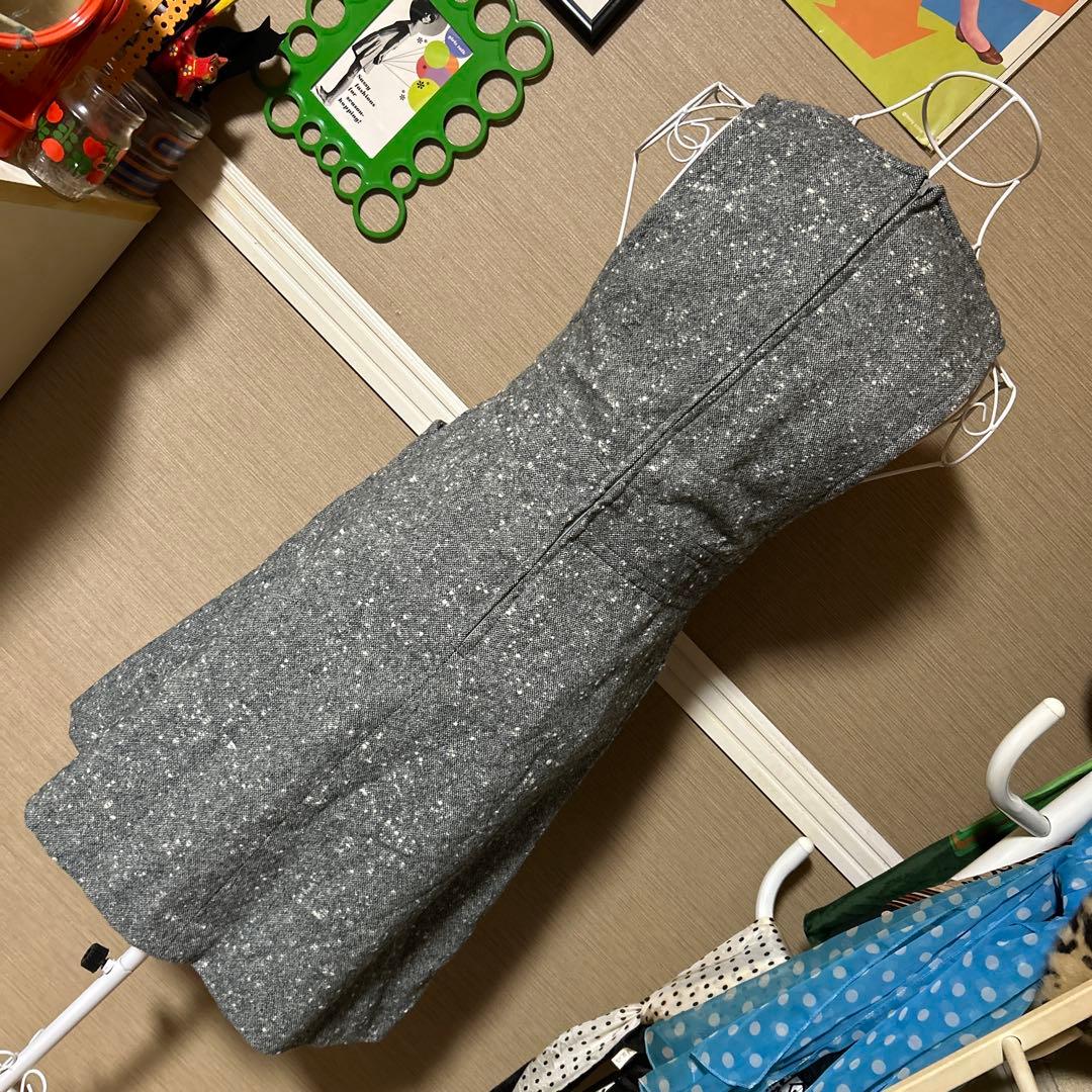 Showa Retro Tweed Sleeveless Dress Vintage Old Clothes