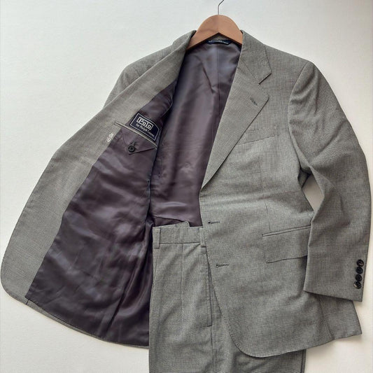 Good Condition 90s Polo Ralph Lauren Suit Setup Houndstooth Triangle Tag