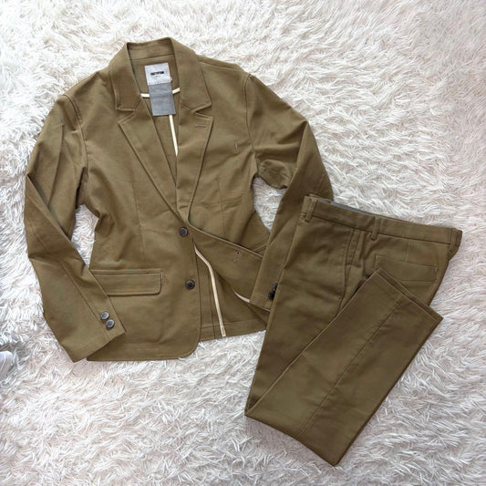 factotum Setup Beige Suit 2 Button Tailored Jacket