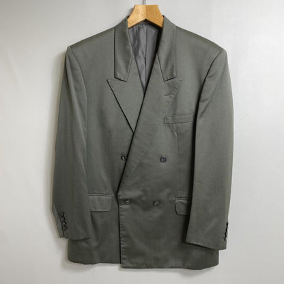 Christian Dior Double Setup Suit CD Logo Button Gray XL