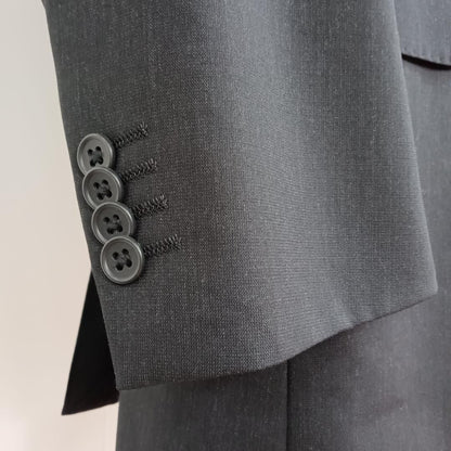 REGAL Suit Setup 96 A7 Wool Black Stripe