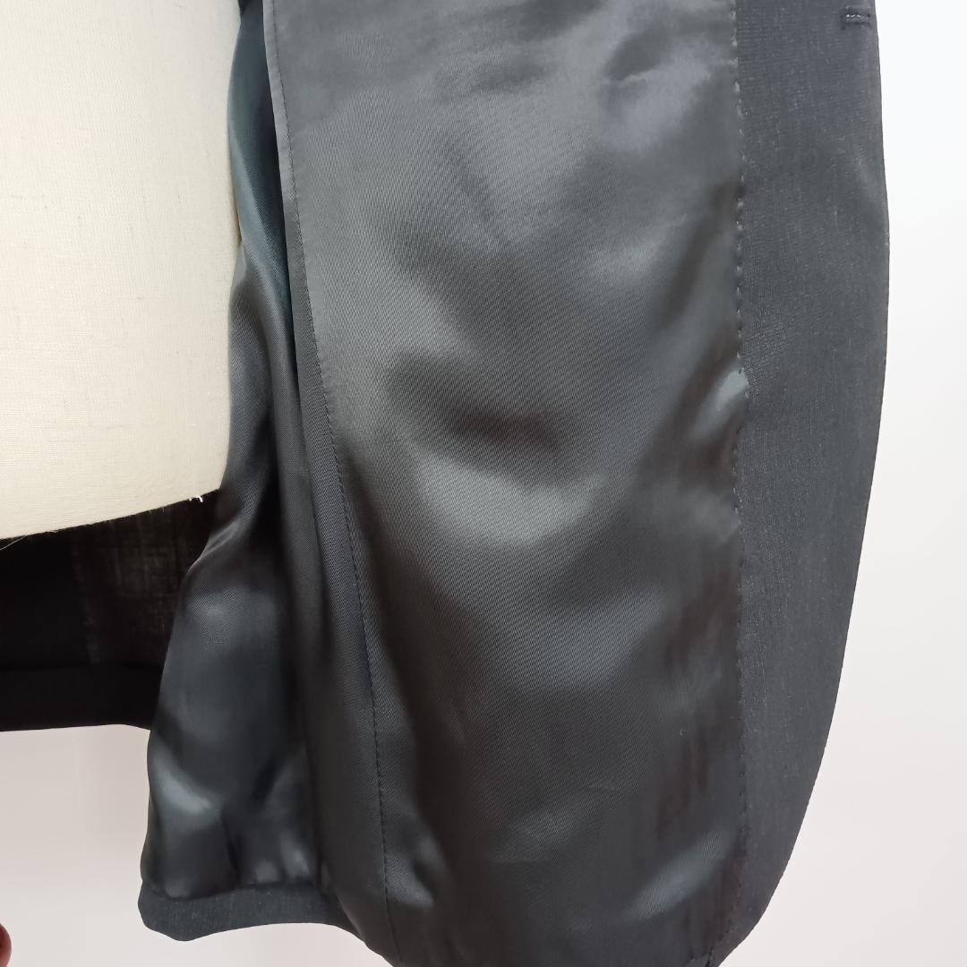 REGAL Suit Setup 96 A7 Wool Black Stripe