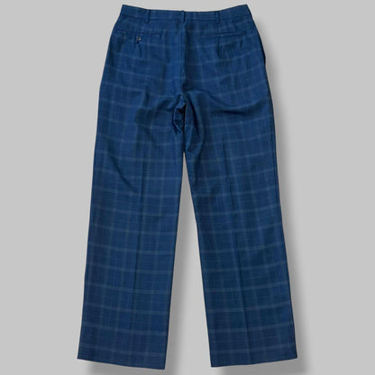 [Good Condition] DURBAN Suit Setup Double Breasted Check Navy L