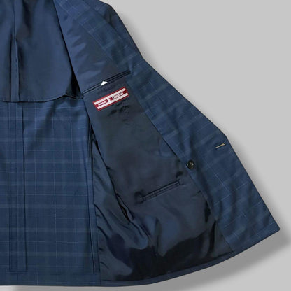 [Good Condition] DURBAN Suit Setup Double Breasted Check Navy L