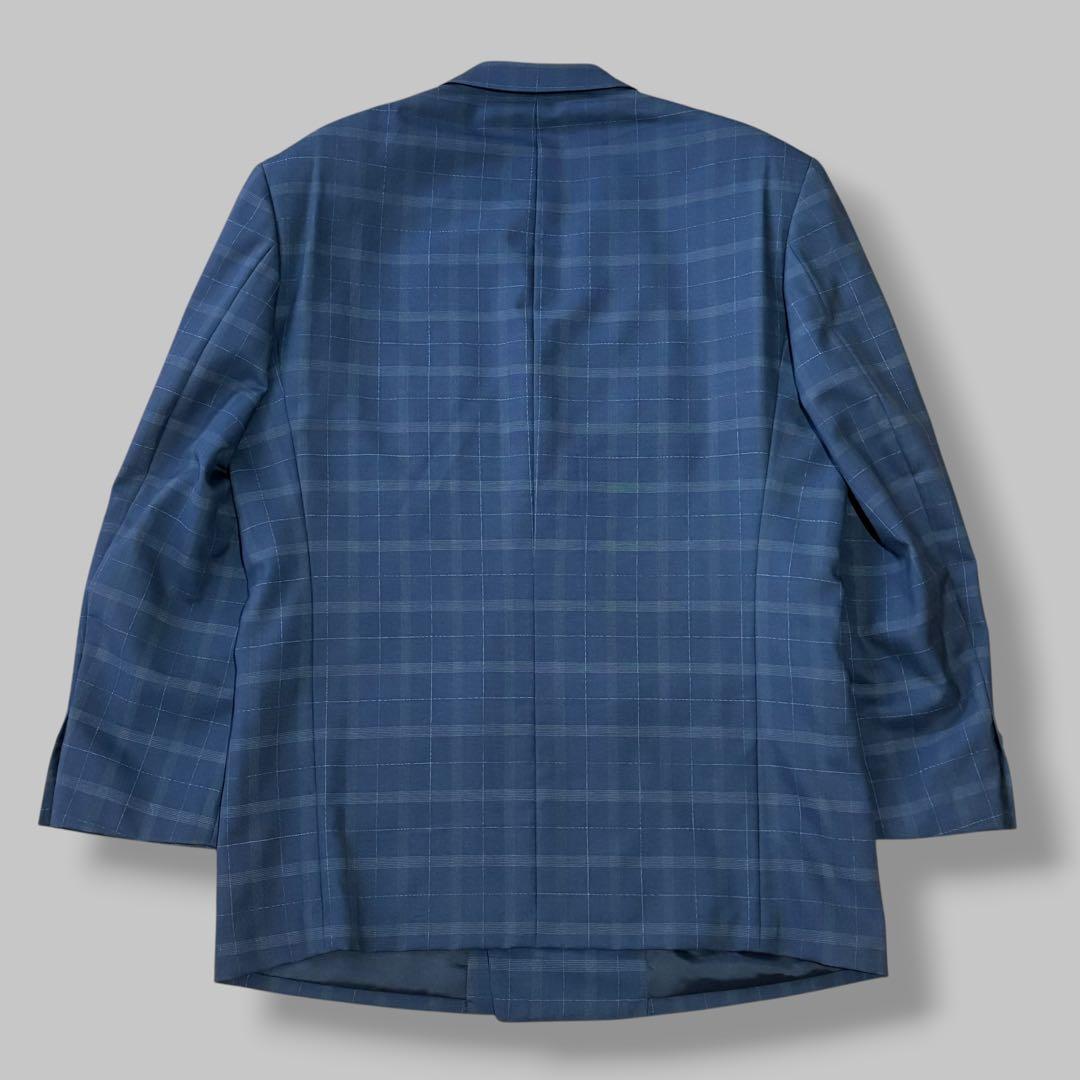[Good Condition] DURBAN Suit Setup Double Breasted Check Navy L