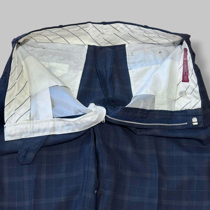 [Good Condition] DURBAN Suit Setup Double Breasted Check Navy L