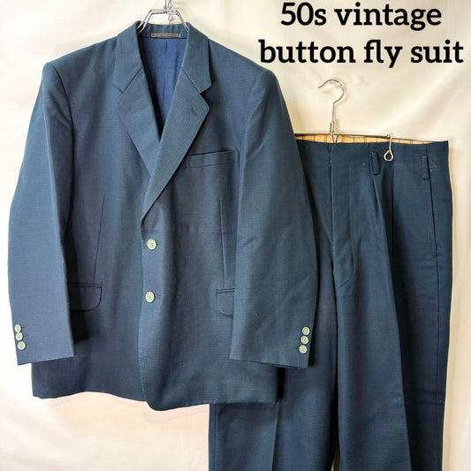 50s vintage suits button fly rockabilly very thick rare color